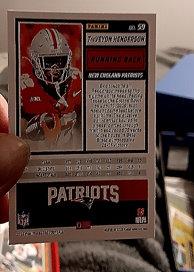 2025 Panini Score A Treat #59 TreVeyon Henderson — back
