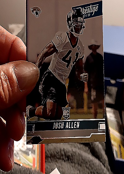 2019 Panini Prestige Josh Allen Rookie Card — front