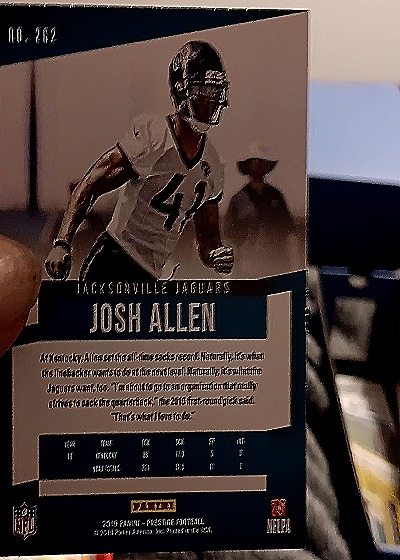 2019 Panini Prestige #262 Josh Allen — back