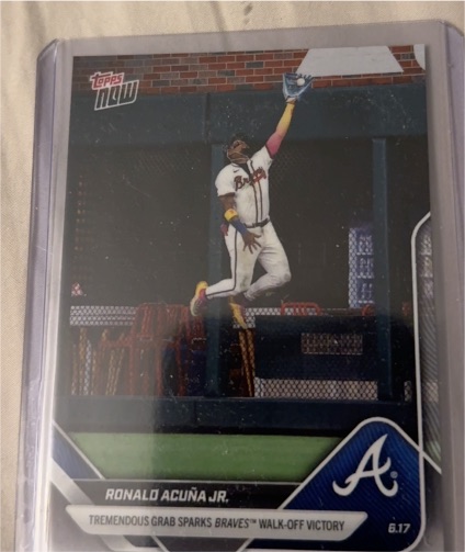 2025 Topps Now #309 Ronald Acuña Jr. — front