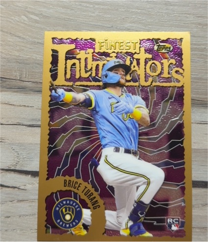 2023 Topps Finest Flashbacks #5 Brice Turang — front