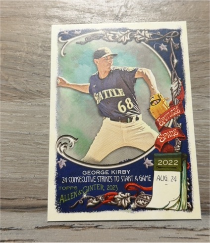 2023 Topps Allen & Ginter Spotless Spans #SS-13 George Kirby — front