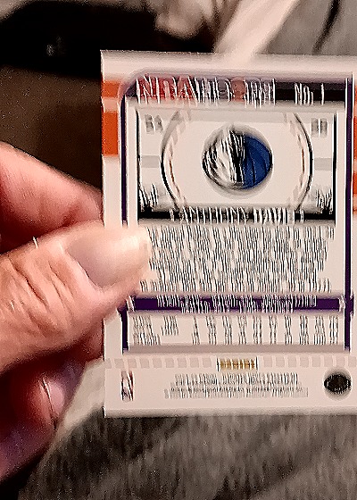 2024-25 Panini NBA Hoops #1 Anthony Davis — back