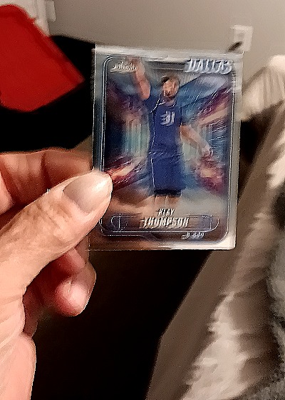 2024 Topps Chrome Aqua Klay Thompson #82/199 — front