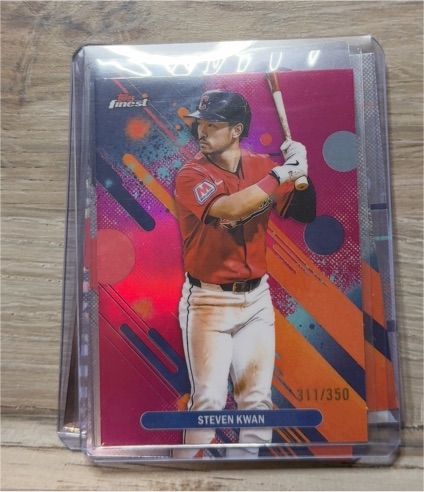 2025 Topps Finest #11 Steven Kwan — front