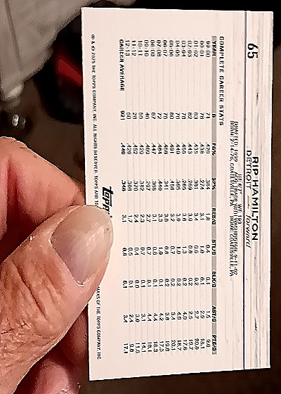 2007 Topps #65 Rip Hamilton — back