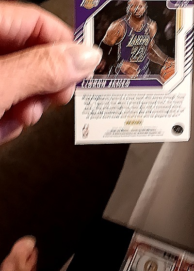 2023-24 Panini Contenders Optic Crown Jewels Prizm #5 LeBron James — back
