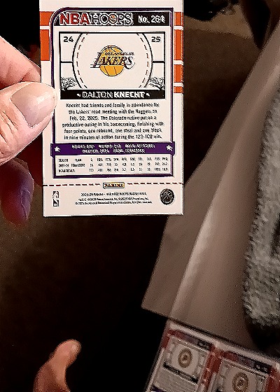 2023-24 Panini NBA Hoops #264 Dalton Knecht — back