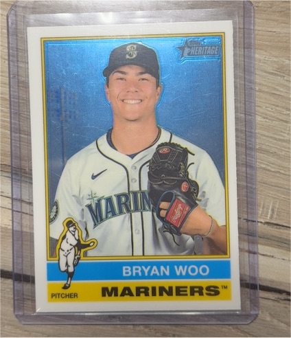 2025 Topps Heritage #494 Bryan Woo — front