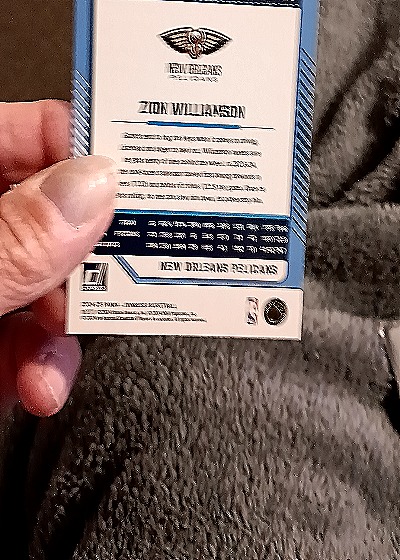 2024-25 Panini Donruss #129 Zion Williamson — back
