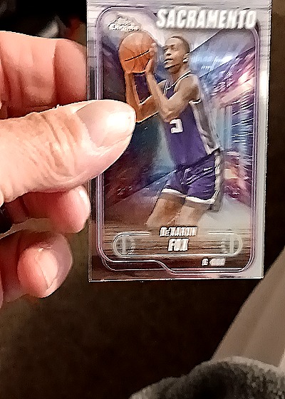 2024-25 Topps Chrome #611 De'Aaron Fox — front