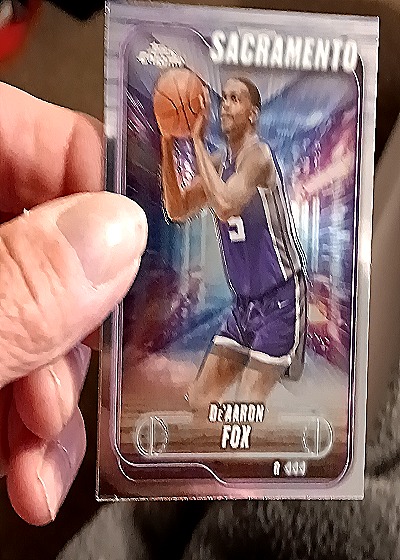 2024-25 Topps Chrome #109 De'Aaron Fox — front