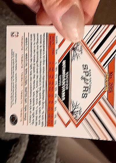 2024-25 Panini NBA Haunted Hoops #285 Victor Wembanyama Slime Tribute — back