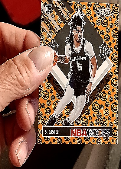 2024-25 Panini NBA Hoops Haunted Hoops #5 Stephon Castle — front