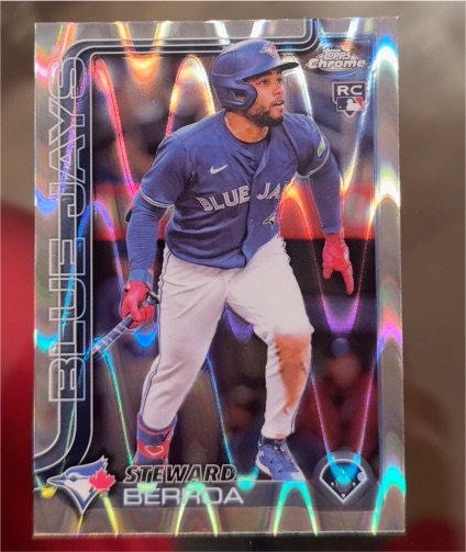 2025 Topps Chrome #163 Steward Berroa — front