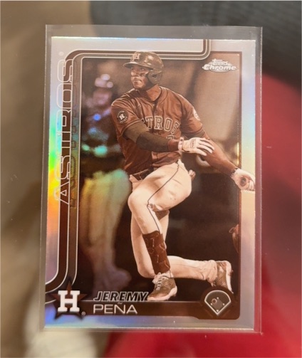 2025 Topps Chrome #239 Jeremy Pena Sepia Refractor — front
