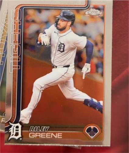 2025 Topps Chrome #34 Riley Greene — front