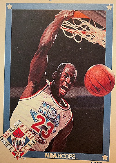 1991-92 NBA Hoops #253 Michael Jordan All-Star — front