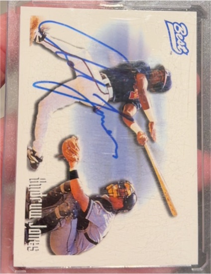 1995 Best #1105 Andruw Jones Player of the Year Autographed — front