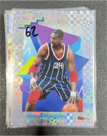 2024-25 Topps Finest #127 Hakeem Olajuwon — front