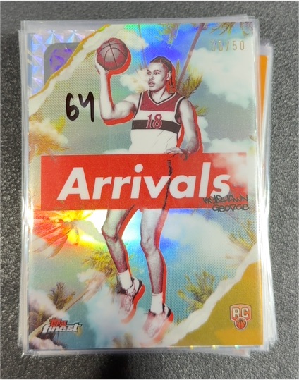 2024-25 Topps Finest Basketball #A-20 Kyshawn George Arrivals — front