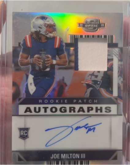 2024 Panini Contenders Optic #RPA-JMN Joe Milton III Rookie Patch Autographs — front