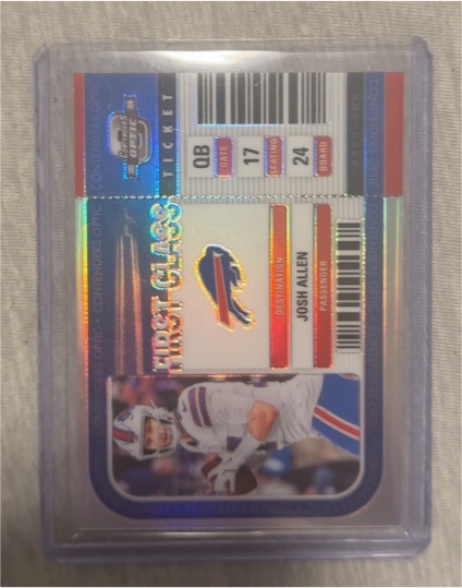 2024 Panini Contenders Optic First Class Ticket #FCT-JAN Josh Allen — front