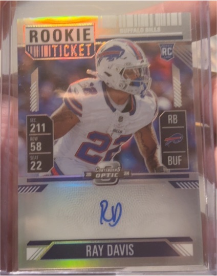 2024 Panini Contenders Optic #211 Ray Davis Rookie Ticket — front