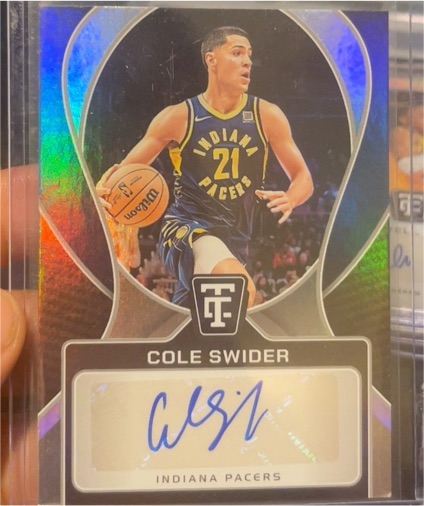 2024-25 Panini Totally Certified #TCS-SWI Cole Swider — front