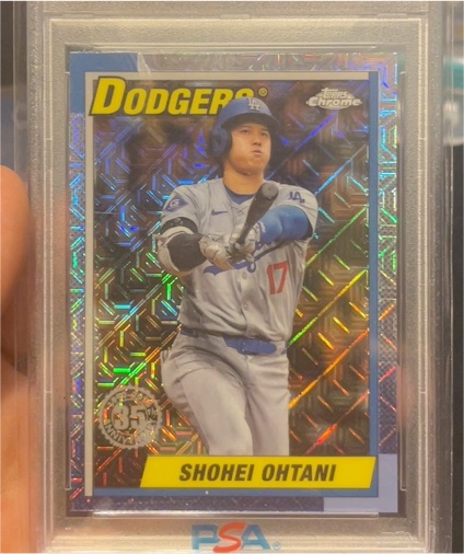 2025 Topps Chrome 1990 Silver Pack Mojo #T90C-50 Shohei Ohtani — front