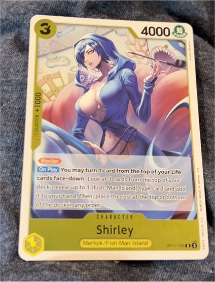 2025 One Piece Card Game OP11-104 Shirley — front