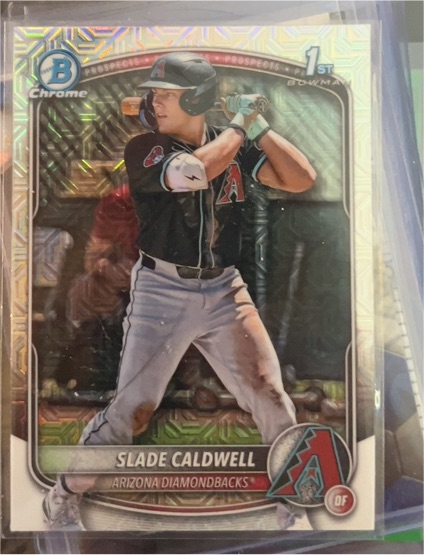 2025 Bowman Chrome Prospects #BCP-21 Slade Caldwell — front