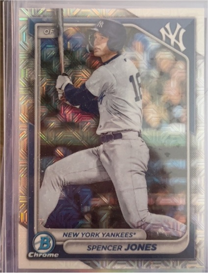 2024 Bowman Chrome #BCP-32 Spencer Jones — front