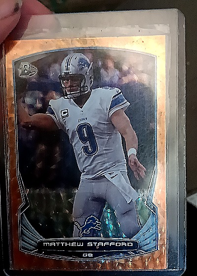2009 Bowman Chrome #229 Matthew Stafford — front