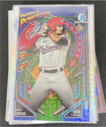 2024 Bowman Chrome Prospect Power-Up #PP-10 Dylan Crews — front