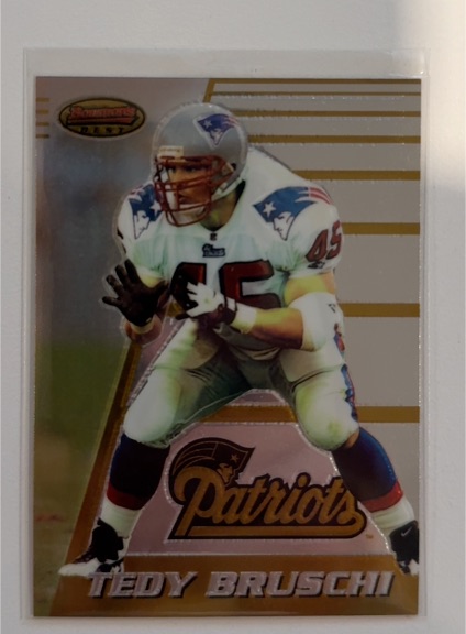 1996 Bowman's Best #162 Tedy Bruschi Rookie — front