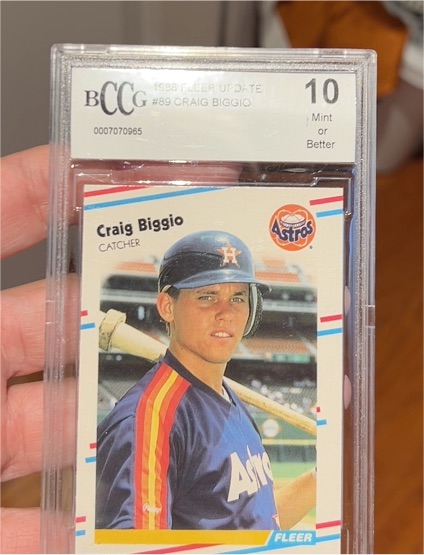 1988 Fleer Update #U-89 Craig Biggio — front