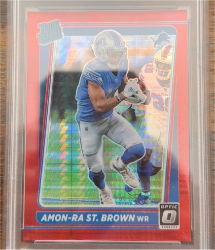 2021 Panini Donruss Optic #228 Amon-Ra St. Brown — front