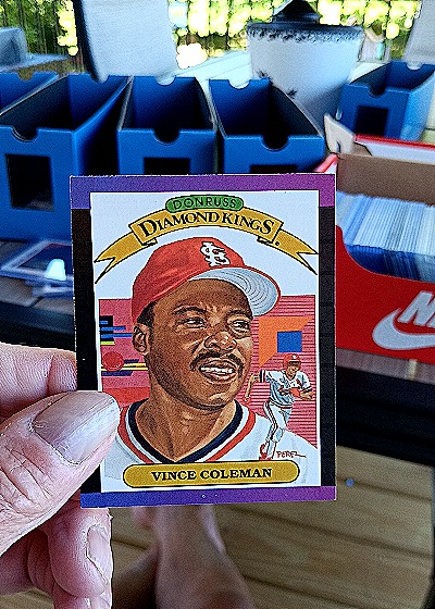 1989 Donruss Diamond Kings #19 Vince Coleman — front