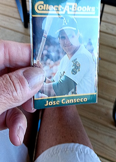 1990 Collect-A-Books #25 Jose Canseco — front