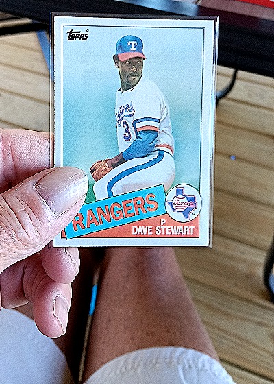 1985 Topps #723 Dave Stewart Texas Rangers — front