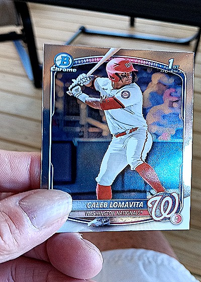 2025 Bowman Chrome Prospects #BCP-120 Caleb Lomavita — front