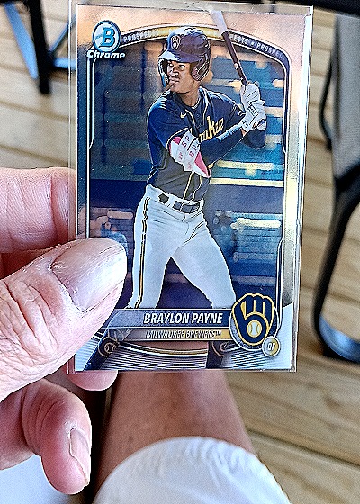 2025 Bowman Chrome Prospects #BCP-148 Braylon Payne — front