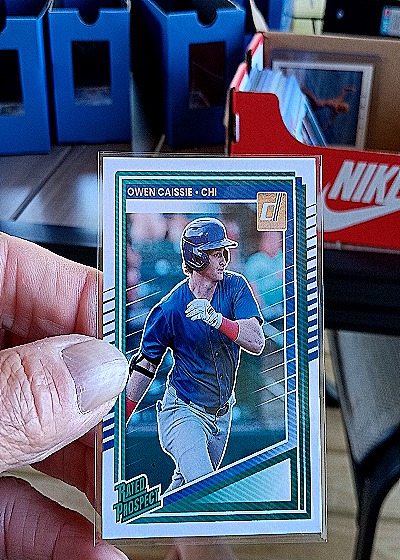 2025 Donruss Rated Prospect RP Owen Caissie — front
