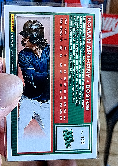 2025 Donruss #155 Roman Anthony — back