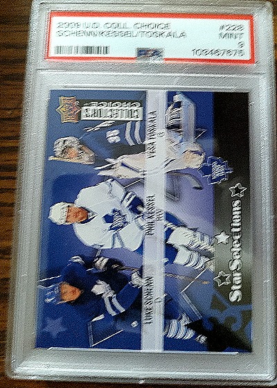2000 Upper Deck Collector's Choice #224 Sami Kapanen, Tie Domi, Mats Sundin — front