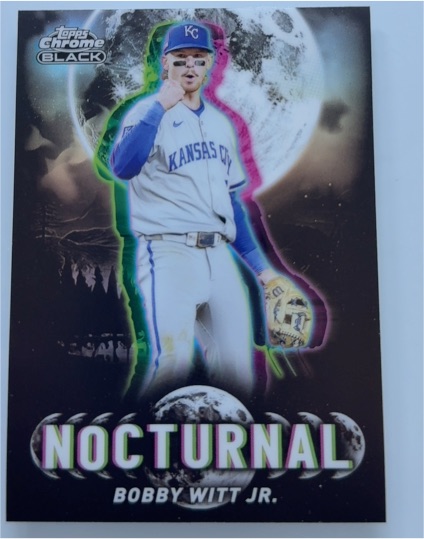 2025 Topps Chrome Black #NOC-26 Bobby Witt Jr. Nocturnal — front