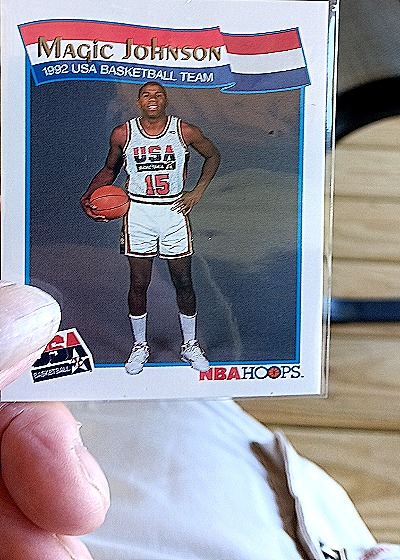 1991-92 NBA Hoops #54 Magic Johnson — front