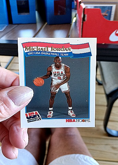 1991-92 NBA Hoops #55 Michael Jordan — front