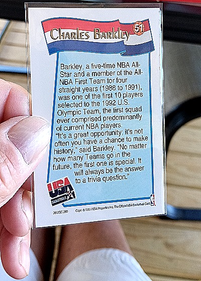 1991-92 NBA Hoops #51 Charles Barkley — back